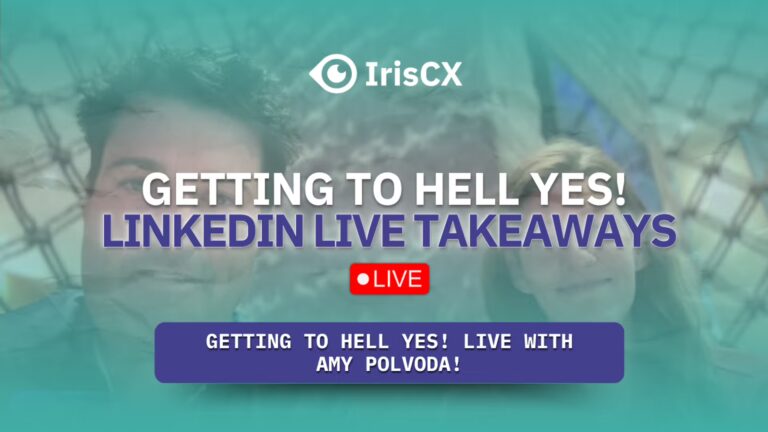 Visual representation of main takeaways from a LinkedIn Live event between Amy Polvoda and Guillermo Salazar, emphasizing key insights and highlights shared.
