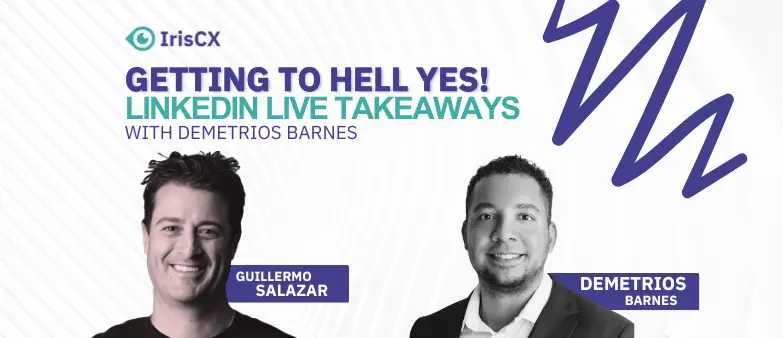 Visual representation of main takeaways from a LinkedIn Live event between Demetrios Barnes and Guillermo Salazar, emphasizing key insights and highlights shared.