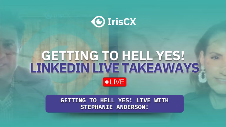 Visual representation of main takeaways from a LinkedIn Live event between Stephanie Anderson and Guillermo Salazar, emphasizing key insights and highlights shared.