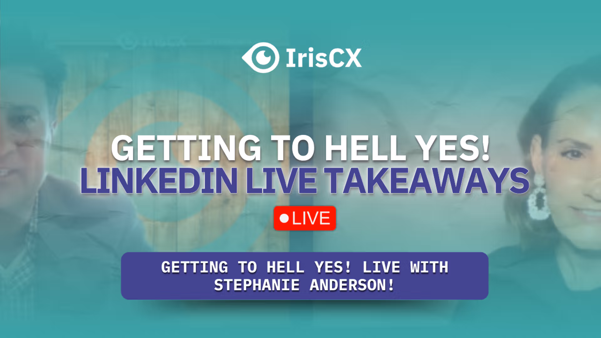 Visual representation of main takeaways from a LinkedIn Live event between Stephanie Anderson and Guillermo Salazar, emphasizing key insights and highlights shared.